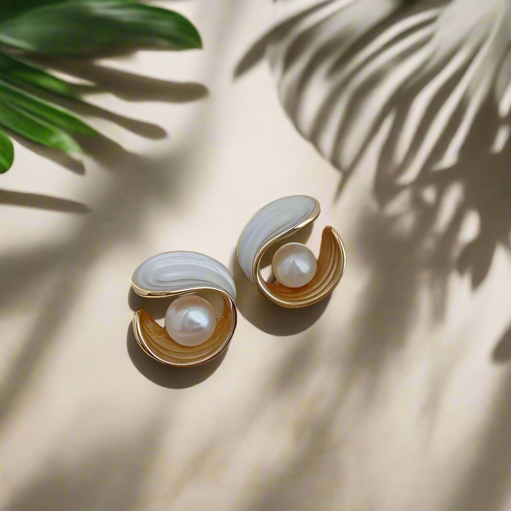 Pearl Embrace Studs
