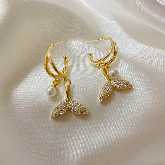 Korean Fish Tail Earrings