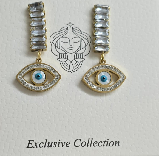 Evil Eye Drop Earrings – Exclusive Collection