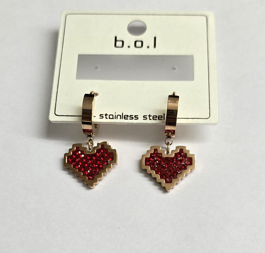 Golden Geo Drop Earrings