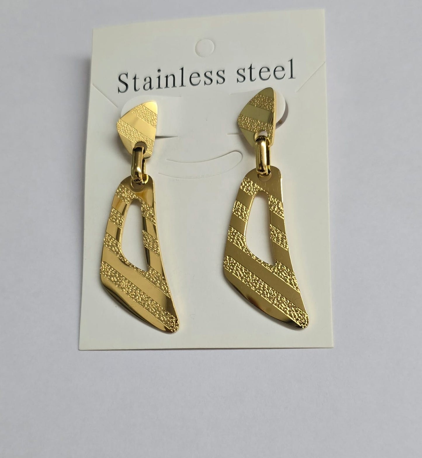 Golden Geo Drop Earrings